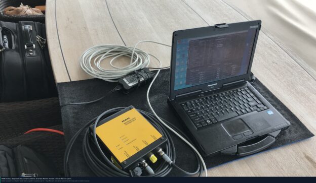 Bahamas crossing diesel engine preparation MAN diagnostic equipment Scarano Marine