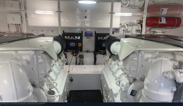 sport fishing tournament engine preparation twin MAN engines South Florida Scarano Marine